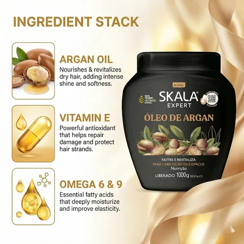 Vista 3 de SKALA Oleo De Argan Marroquino, Rapido 3 Minutos 2.2 lbs 35.2 Oz