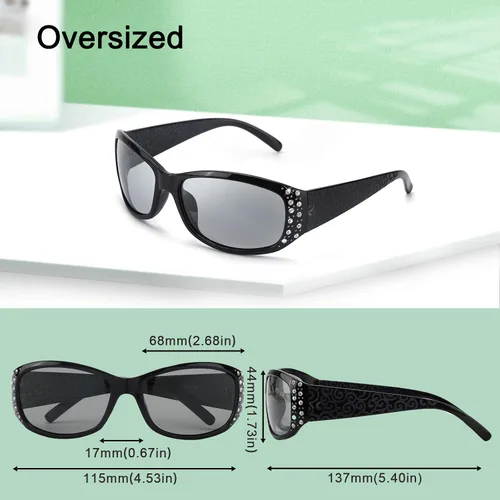 Vista 4 de IGnaef - Gafas de sol fotocromáticas para mujer con protección UV 100 polarizadas