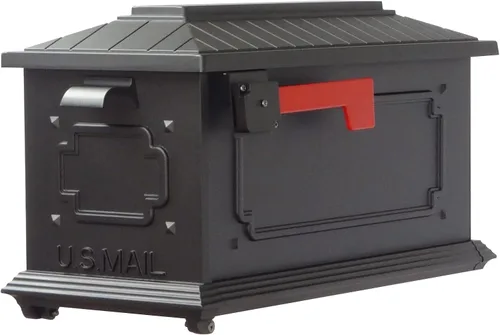 Vista 6 de Kingston SCK-1017_SPK-600-BLK - Buzón negro con poste de aluminio