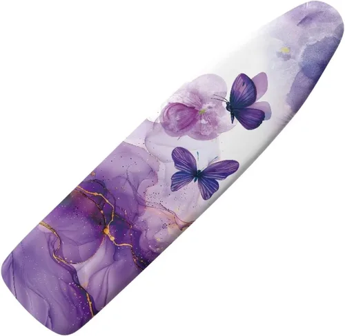 Vista 12 de Funda para tabla de planchar con estampado de rosas vintage con gancho y bucle, sujetadores ajustables, fundas protectoras para tabla de planchar