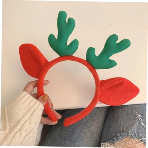 Vista 2 de Abaodam 5pcs Antler Headband Santa Claus Costume for Kids Christmas Elk Headband Antler Hair Hoops Disfraz De Santa Claus Para Adulto Elk Antlers