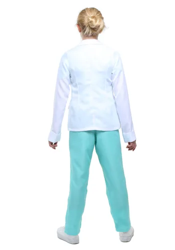 Vista 2 de Disfraz de doctor para niñas Multicolor