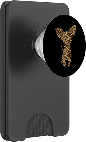 Vista 7 de Chihuahua - Soporte para teléfonos y tabletas, diseño de leopardo