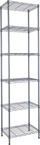 Vista 10 de GIOTORENT Unidades de Estantería Metálica de Pie de 5 Niveles, Estante de Alambre de Altura Ajustable Rack de Exhibición para Lavandería Baño Cocina