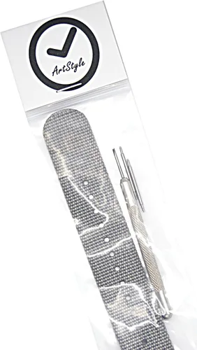 Vista 18 de ArtStyle - Correa para reloj de nailon balístico y con hebilla negra de alta gama (acabado mate)