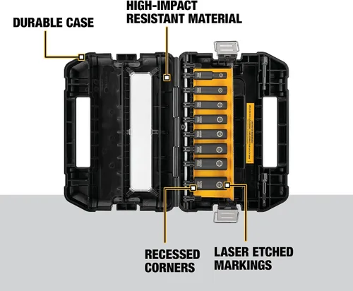 Vista 3 de DEWALT DW22838, juego de llaves IMPACT READY, 3/8 de pulgada, 10