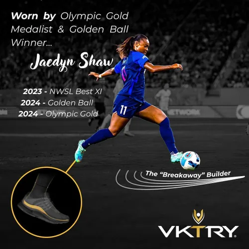 Vista 7 de VKTRY Oro para Zapatos con Tacos – Plantillas de Rendimiento de Fibra de Carbono – Insertos Deportivos Personalizados para Fútbol y Atletismo