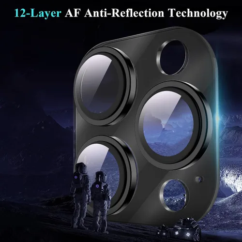Vista 4 de YWXTW Protector de lente de cámara para iPhone 14 Pro Max/iPhone 14 Pro, [actualización de 5ª generación] Anillo de metal galvanizado Protector