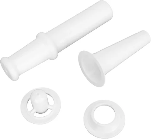Vista 8 de Accesorio para molinillo de alimentos para batidoras de pie de cocina con empujador universal de alimentos + boquilla de relleno de salchichas +
