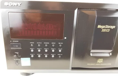 Vista 3 de Sony CDP-CX355 Mega Storage Compact Disc 300 CD Changer Player