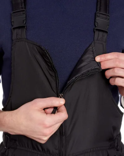 Vista 4 de Bass Creek Outfitters Babero de nieve aislado para hombre - Pantalones de esquí para snowboard resistentes al agua (tallas M-3X)