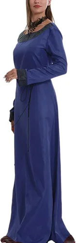 Vista 3 de Vestido victoriano para mujer, vestidos medievales renacentistas de los años 1800, vestido de fiesta de cóctel vintage