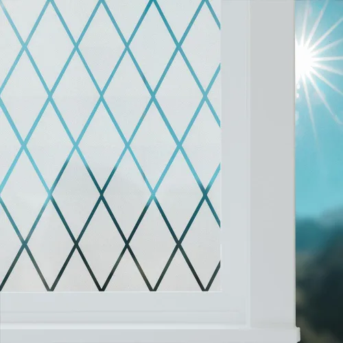 Vista 11 de Película de Ventana de Malla Esmerilada, Película de Privacidad para Ventana, Adhesivo Decorativo para Ventana No Adhesivo, Película de Vidrio