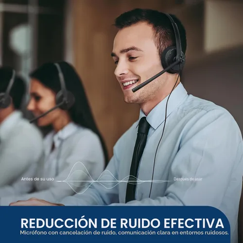 Vista 2 de Yealink UH34 Lite Wired Headset,USB-A, Noise Canceling Mic,in-Line Controls Mono-Oreja