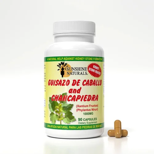 Vista 4 de Sunshine Naturals Chanca Piedra con Guisazo de Caballo, Hierba Tradicional Rompe Piedras, Suplemento de Apoyo para el Riñón y el Tracto Urinario