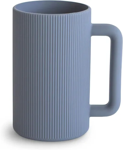 Vista 13 de mushie Taza de enjuague de baño para bebé, 100% silicona de grado alimenticio, taza de enjuague para champú y lavado corporal para niños (rubor)