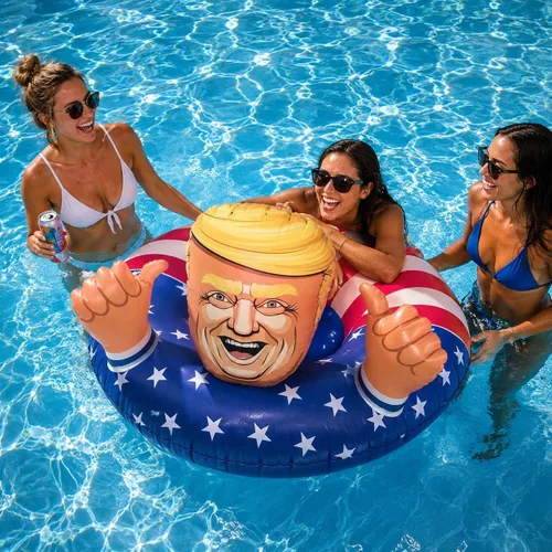 Vista 7 de Flotador de piscina inflable con forma de anillo XL