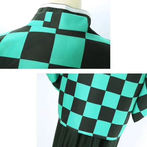 Vista 4 de CosTribe Disfraz de anime para hombre kimono conjunto completo bata tipo cárdigan Haori con leggings para pendientes