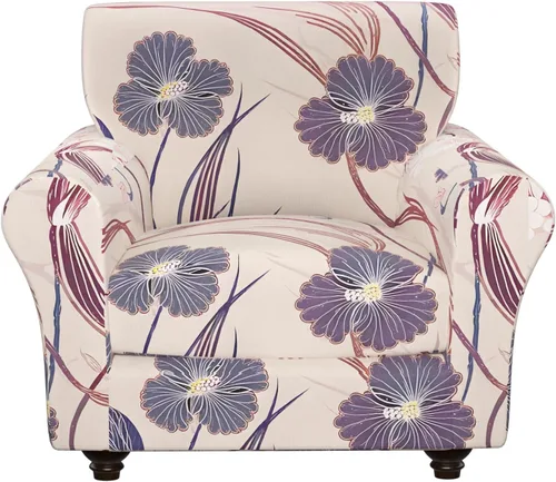 Vista 61 de Fundas elásticas para silla, fundas elásticas para sillón de 2 piezas, fundas de sofá lavables con diseño floral para sillón, protector de muebles
