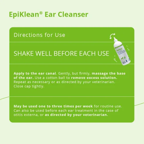 Vista 4 de EpiKlean® Limpiador de oídos para perros y gatos, 32 onzas líquidas