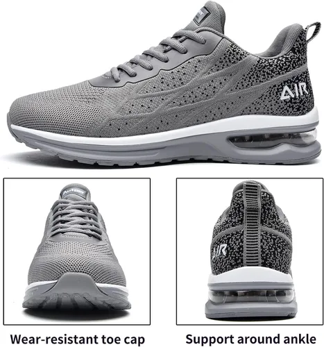 Vista 3 de Autper - Tenis deportivos Air para correr para hombre, tenis ligeros para caminar, trotar, ir al gimnasio o hacer deportes, talla 6.5 a 12.5