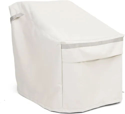 Vista 10 de Covermates Prestige - Funda para silla de exterior, 900D resistente al agua, protección para muebles de patio con dobladillo con cordón, correas