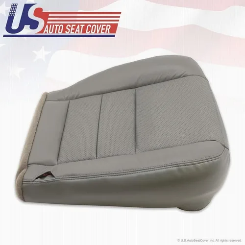 Vista 5 de 2002 a 2007 para Ford F-250 F-350 Lariat Cubierta de asiento de cuero gris perforado