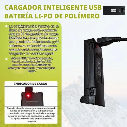 Vista 3 de sea jump 3 piezas 3.7V 1000mAh Batería Lipo con cable de carga USB Adecuada para E88 E88MAX E99 E99MAX BD101 P15PRO P8 A13 A15 K10MAX RC Drone