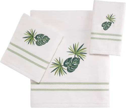 Vista 6 de Avanti Linens - Toalla de baño, toalla de algodón 100% suave y absorbente, decoración costera del hogar (palma de colonia)