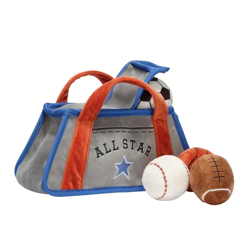 Vista 6 de Lambs & Ivy Baby Sports - Juego de juguetes de peluche interactivos - Fútbol/Baloncesto/Béisbol