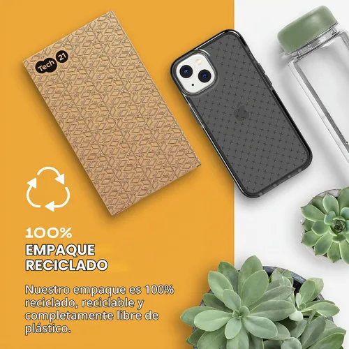 Vista 6 de Tech21 iPhone 14 Evo Check - Funda protectora delgada y absorbente de golpes con protección FlexShock de 16 pies contra caídas múltiples y botones