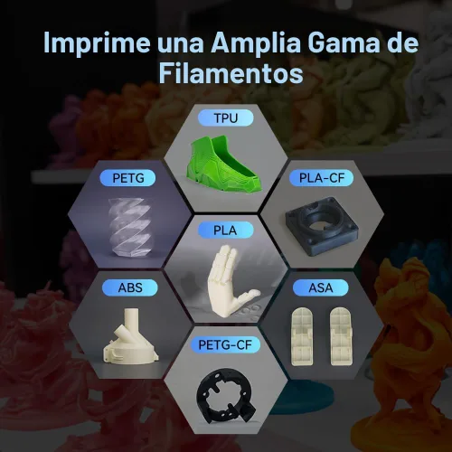 Vista 6 de FLASHFORGE AD5M Impresora 3D Calibración Automática Completa con Velocidad de 1-Click Máxima 600mm/s, Estructura All-Metal CoreXY Impresión Precisa