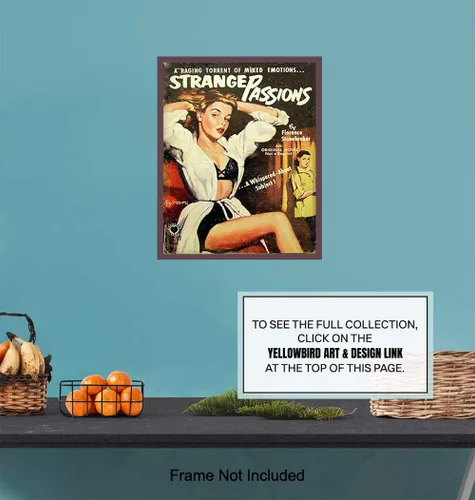 Vista 6 de Arte de pared de ficción lesbiana – Accesorios LGBTQ – Póster de novela romántica – Regalos lesbianas para novia, mujer, queer, gay, bi – imagen