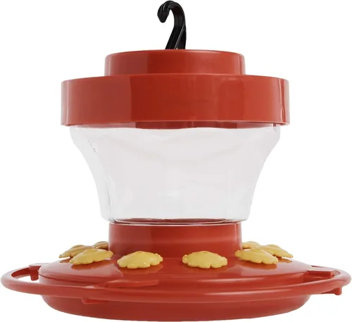 Vista 2 de First Nature 993091-546 Alimentador de flores para colibríes, 16 onzas, rojo