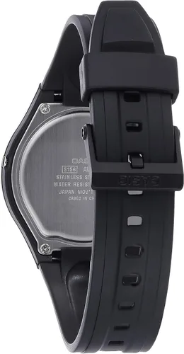 Vista 2 de Casio Core AW90H-7EV reloj de cuarzo de goma negro con esfera blanca para hombre