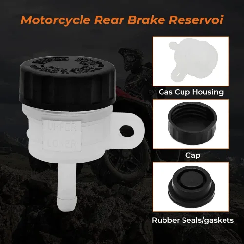 Vista 3 de Transparente motocicleta freno trasero cilindro maestro tanque aceite taza líquido depósito de botella para Polaris Sportsman Scrambler Outlaw