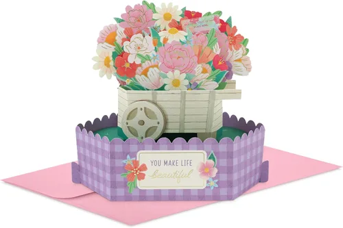 Vista 10 de Hallmark Signature Paper Wonder - Tarjeta desplegable para el día de la madre (Birdhouse) para cumpleaños de mamá, celebrando a mamá