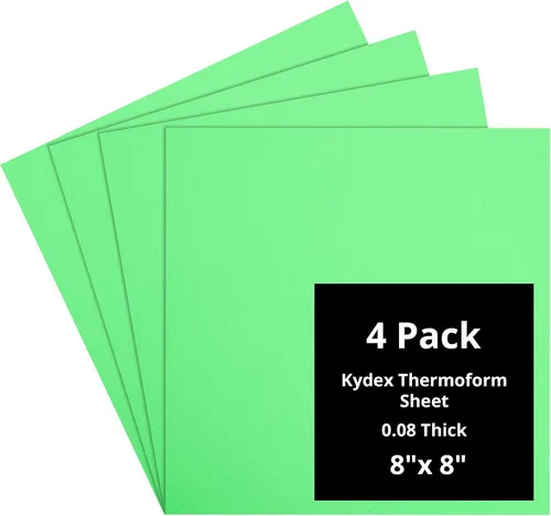 Vista 45 de Kydex Sheets - Solid Color DIY Kit for Crafting Holsters, Sheaths, and Mag Pouches - (8x8, 8x12, 12x12), Premium Thermoform Sheets - Thick, Durable