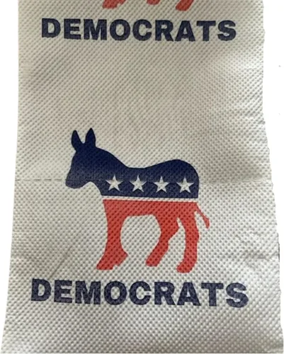 Vista 3 de Pesky Patriot Rollos de papel higiénico del partido antidemócrata, paquete de 2 unidades, divertido regalo de burro demócrata impreso
