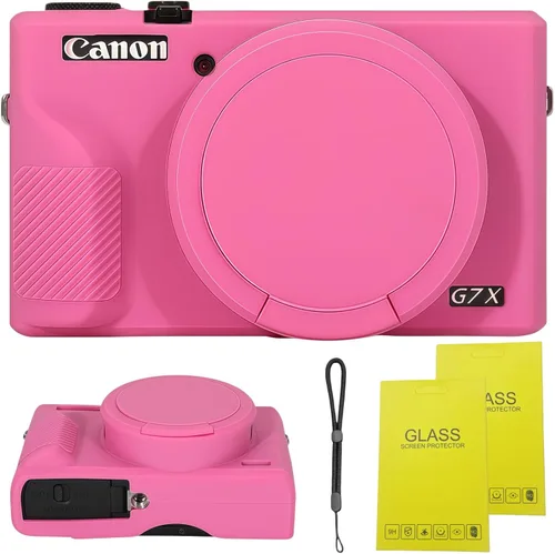 Vista 11 de Funda para cámara digital Canon Powershot G7 X Mark III, funda de silicona suave para cámara réflex digital Canon Powershot G7X Mark III, viene