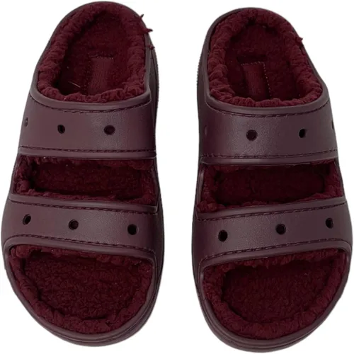 Vista 3 de Crocs Unisex Adulto 207446-6Wd Classic Cozzzy Sandalia Dkc, Cerezo oscuro