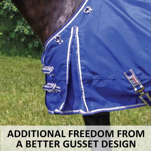 Vista 9 de Dura-Tech Viking Classic Pony Turnouts - Manta de caballo Surcingle Euro Fit Mantas impermeables para caballos Manta de caballo 1200D Manta