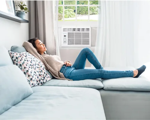 Vista 3 de Energy Star 6,000 BTU - Aire acondicionado para ventana con mando a distancia LCD Follow Me 115 V, deshumidificador, control remoto inteligente