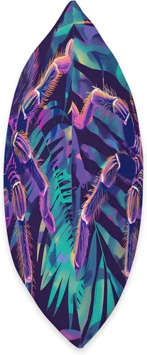 Vista 2 de Retro Synthwave Tarantula Art Poster Throw Pillow