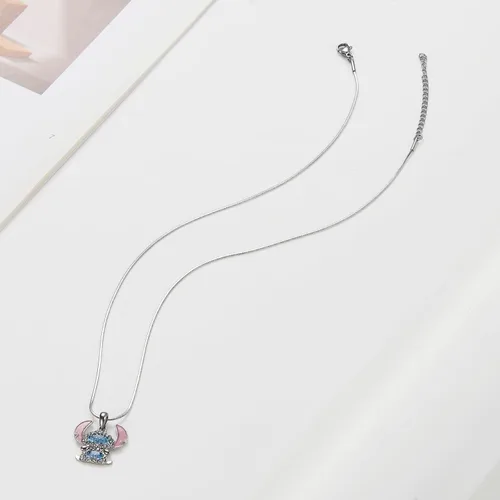 Vista 6 de Stich - Collar de regalo de cumpleaños con temática para niñas, accesorio de joyería para adolescentes, relleno de calcetín de Navidad de moda