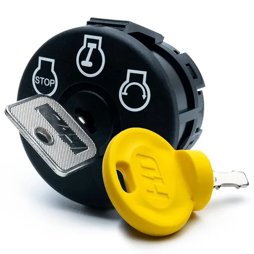 Vista 6 de HD Switch Interruptor de llave de encendido y llave protectora de paraguas para MTD Cub Cadet Craftsman Ryobi Poulan RedMax Zero Turn & Garden