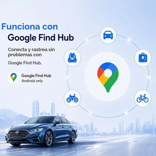 Vista 2 de Rastreador GPS para Vehículos, Rastreador de Automóvil Magnético Impermeable, Sin Cuotas Mensuales, Rastreador GPS Mini Portátil para Autos