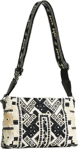 Vista 2 de Desigual woMens - Bolso casual a través del cuerpo, blanco, U de EE. UU, Blanco