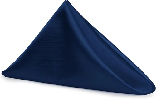 Vista 135 de Ultimate Textile -1 docena - Reversible Shantung Satin - Majestic - Servilletas de tela Majestic de 17 x 17 pulgadas color azul pizarra