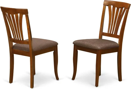 Vista 4 de East West Furniture POAV5-SBR-C - Juego de comedor de 5 piezas para 4 personas, incluye una mesa de comedor ovalada con hojas de mariposa y 4 sillas
